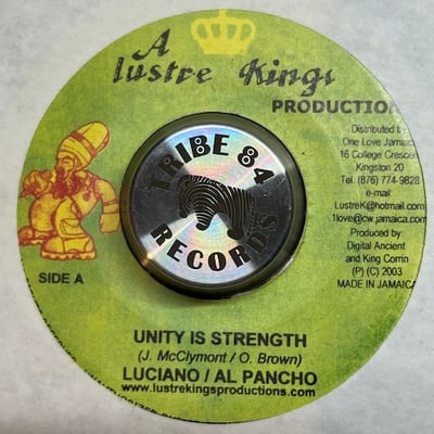 Luciano, Al Pancho, Natty King - Unity Is Strength / See The Wicked Run picture 2