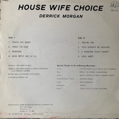 Derrick Morgan - House Wife Choice picture 2
