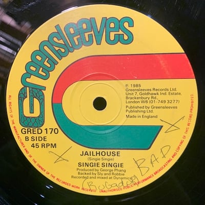 Frankie Paul, Singie Singie - Tidal Wave / Jailhouse picture 2