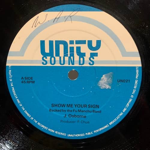 Johnny Osbourne – Show Me Your Sign / A Six For A Nine