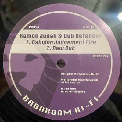 UK Principal, Ramon Judah - Jah Rule / Babylon Judgement Fire picture 2