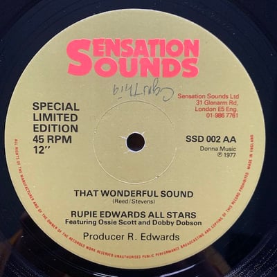 Rupie Edwards, Dobby Dobson - My Little Red Top / That Wonderful Sound picture 4