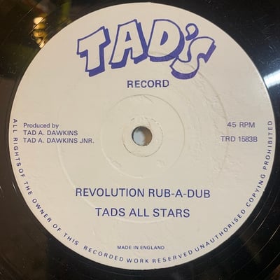 Johnny Osbourne, Tad's All Stars - One More Rub-A-Dub / Revolution Rub-A-Dub picture 2
