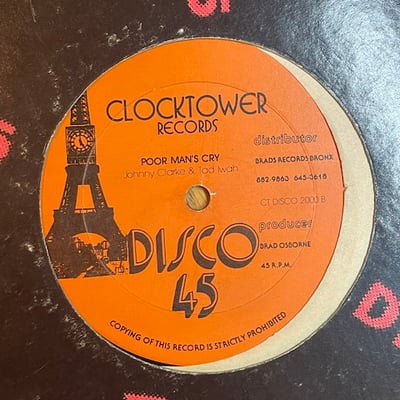Tyrone Evans, Johnny Clarke, Tad Iwah - Reggae Medley Songs / Poor Man's Cry picture 4