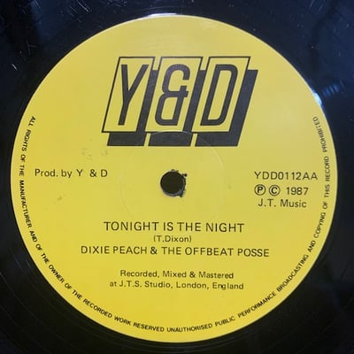 Dixie Peach, The Offbeat Posse - Hold Onto Your Man / Tonight Is The Night picture 2