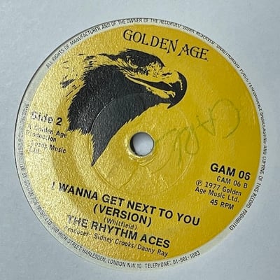 The Rhythm Aces - I Wanna Get Next To You picture 2