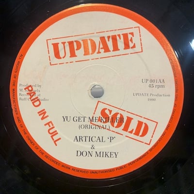 Michidon, Artical 'P', Don Mikey - The Whole Town's Laughing At Me / Yu Get Me Killer picture 2