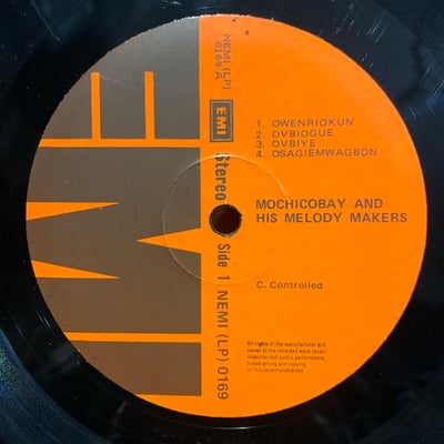 Prince Mochicobay And His Melody Makers - Mochicobay And His Melody Makers picture 4