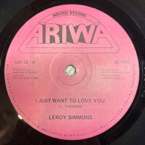 Leroy Simmonds – I Just Want To Love You