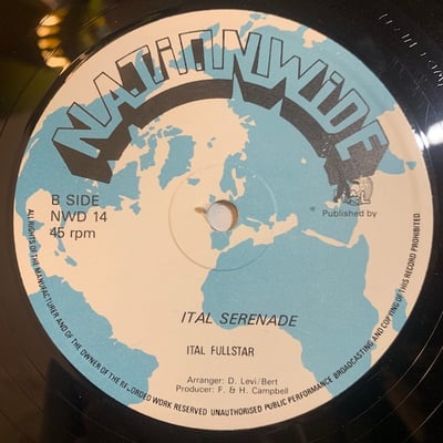 Byron Otis, Ital Full Star - Love You Madly / Ital Serenade picture 2