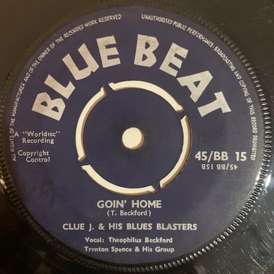 Clue J. & The Blues Blasters, Trenton Spence & His Group - Easy Snapping / Goin' Home picture 2