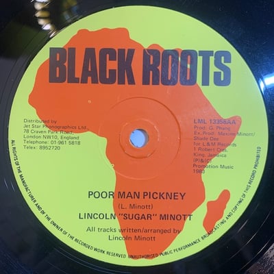 Lincoln Minott - Buy Out The Bar / Poor Man Pickney picture 2