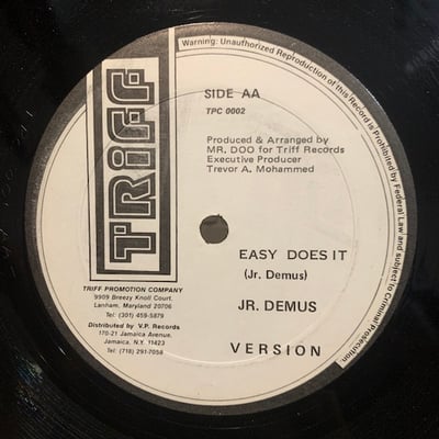 Tony Tuff, Junior Demus - Nah Rush It / Easy Does It picture 2