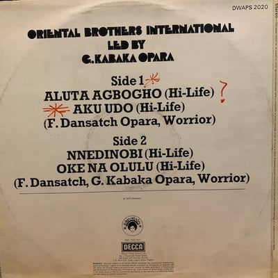 Oriental Brothers International - Nnedinobi picture 2
