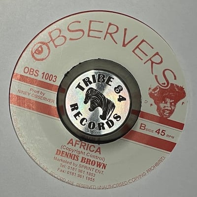 Dennis Brown - Tribulation / Africa picture 2