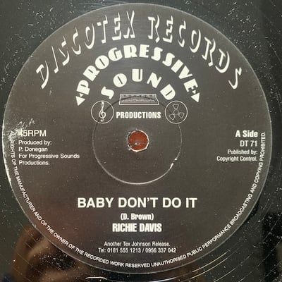 Richie Davis - Baby Don't Do Itpicture