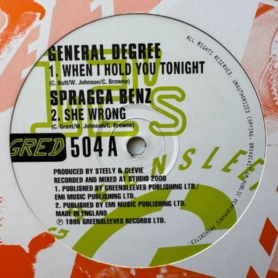 General Degree, Spragga Benz, General B, Frisco Kid - When I Hold You / She Wrong / Bad Inna New Clothes / Matey Get Wildpicture