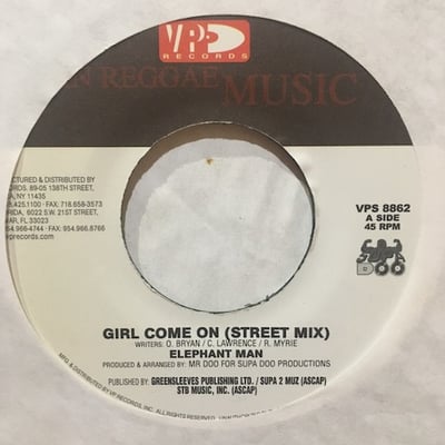 Elephant Man - Girl Come On picture 2