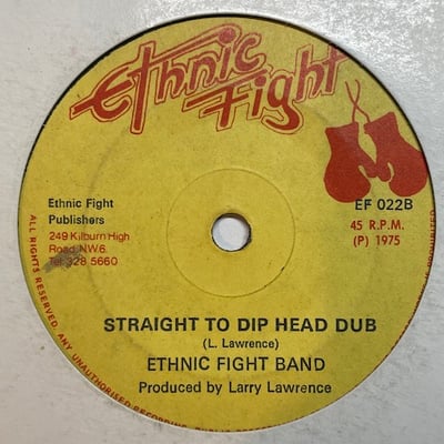 Sidney Rogers, Ethnic Fight Band - Another Lonely Night / Straight To Dip Head Dub picture 2