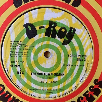 Tyrone David, D-Roy Band - Mind Blowing Decisions / Trenchtown Skank picture 2