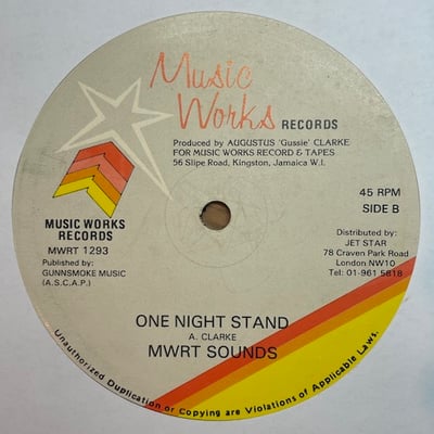 Freddie McGregor, MWRT Sounds - Special Lover / One Night Stand picture 2