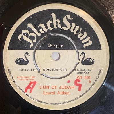 Laurel Aitken - Remember My Darling / Lion Of Judah picture 2