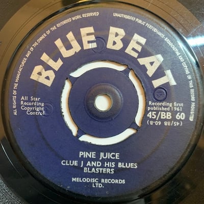 Clue J. & The Blues Blasters - Little Willie / Pine Juice picture 2