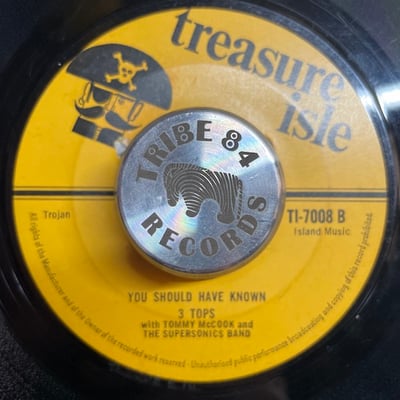 The Three Tops, Tommy McCook & The Supersonics - Do It Right / You Should Have Known picture 2