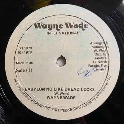 Wayne Wade - Babylon No Like Dreadlocks picture 3
