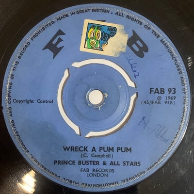 Prince Buster, Prince Buster's All Stars - Ob-La-De / Wreck A Pum Pum picture 2