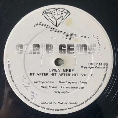 Owen Gray - Hit After Hit After Hit - Vol. 2 picture 3
