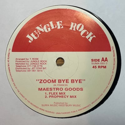 Neville Morrison, Maestro Goods - Crying / Zoom Bye Bye picture 2
