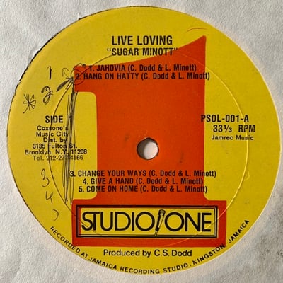 Sugar Minott - Live Loving picture 4