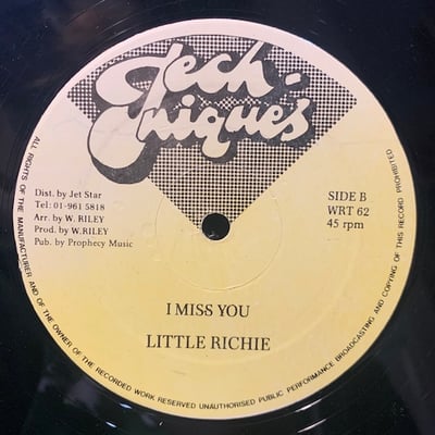 Reggie Stepper, Little Richie - Cu-Oonuh / I Miss You picture 2