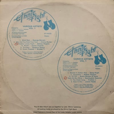 Various - Ethnic Fight Various Artists Vol. 1 picture 2