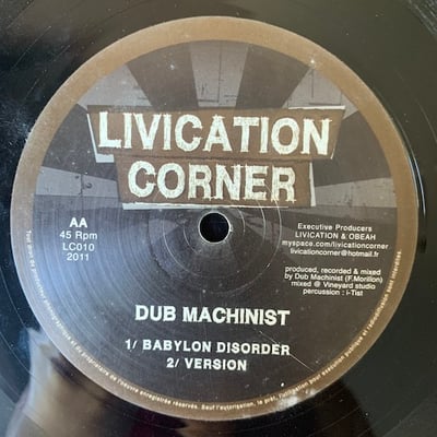 The Dub Machinist - One Drop Faya / Babylon Disorder picture 2