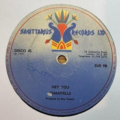 The Chantells - Never Fall In Love Again / Hey You picture 2
