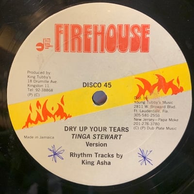 Anthony Red Rose, Tinga Stewart - No Touch The Nine / Dry Up Your Tears picture 2