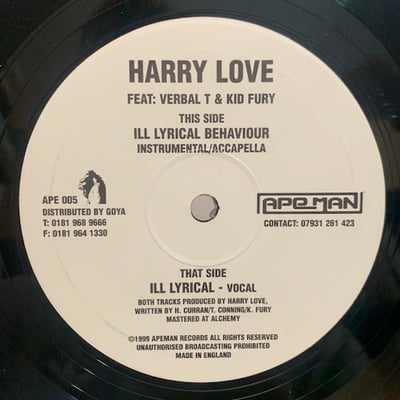 Harry Love - Ill Lyrical Behaviour picture 2