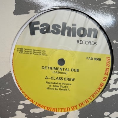 Frankie Paul, The A-Class Crew - A No Nutten / Detrimental Dub picture 3