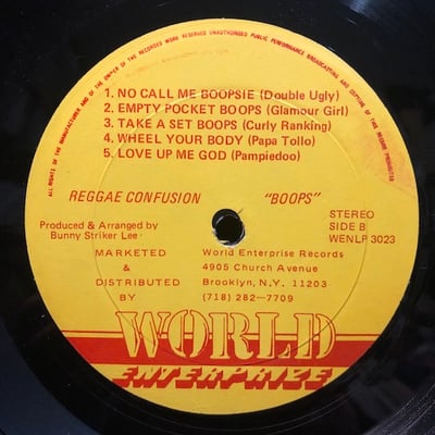 Various - Reggae Confusion "Boops" picture 3
