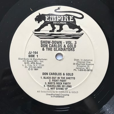 Don Carlos, Gold, The Gladiators - Show-Down - Vol. 3 picture 4
