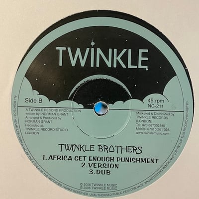 Twinkle Brothers - Transformation / Africa Get Enough Punishment picture 2