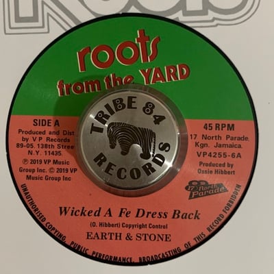 Earth And Stone, Ossie Hibbert, The Revolutionaries - Wicked A Fe Dress Back picture 2