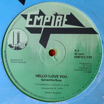 Samantha Rose - Kiss You All Over / Hello I Love You picture 4