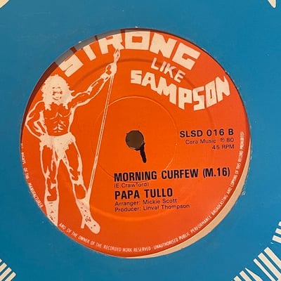 Linval Thompson, Papa Tullo - Curfew / Morning Curfew (M.16) picture 3