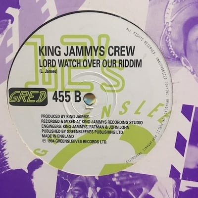 Garnett Silk, King Jammys Crew - Lord Watch Over Our Shoulders / Lord Watch Over Our Riddim picture 2