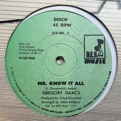 Gregory Isaacs - Mr. Know It All picture 2