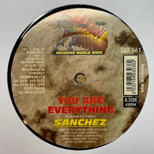Sanchez, Saxon All Stars – You Are Everything