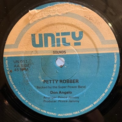 Don Angelo - Reggae Music We Want / Petty Robber picture 2